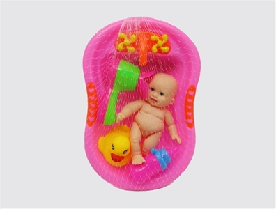 搪胶娃娃+浴盆套装 - OBL727489