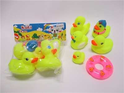 五只庄搪塑鸭加1个泳圈（环保材料） - OBL727613