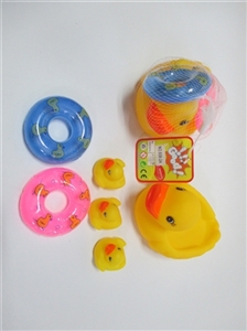 四只庄搪塑大号子母鸭加泳圈（环保材料） - OBL727616