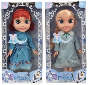 14寸冰雪公主灯光音乐（两款混装） - OBL727682