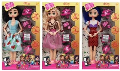 11.5寸11关节搬箱女孩（三款混装） - OBL727684