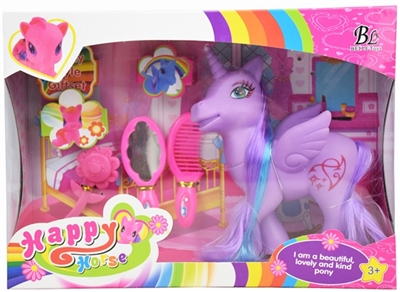 Lining plastic accessories horse (three color, orange) - OBL727712