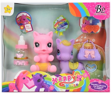 Lining plastic accessories horse (three color, orange) - OBL727718