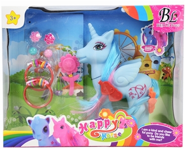 Lining plastic accessories horse (three color, orange) - OBL727720