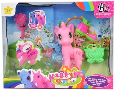 Lining plastic accessories horse (three color, orange) - OBL727721