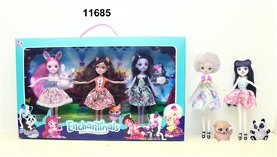 动物童话高中三只装配动物 五款混 - OBL727805