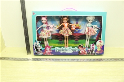 动物童话高中三只装配动物 五款混 - OBL727806