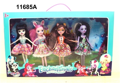 动物童话高中4只装    五款混 - OBL727807