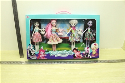 动物童话高中4只装配动物 五款混 - OBL727810