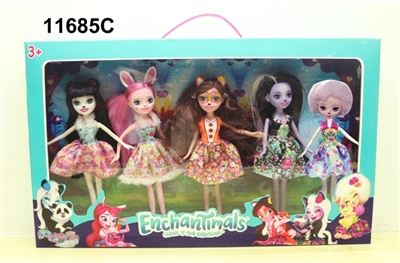 动物童话高中5只装      五款混 - OBL727811