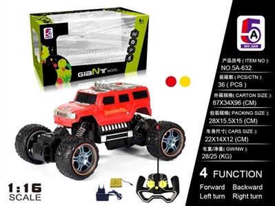 1:16 hummer jeep simulation climbing car (bag) - OBL727915