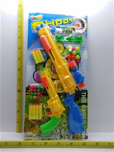 Soft play table tennis and shotguns suit with a revolver shot - OBL728068