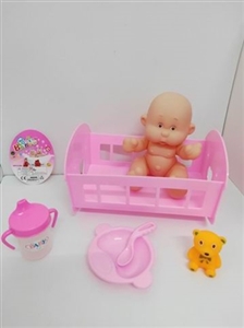 Cartoon evade glue doll big baby bed sets - OBL728072