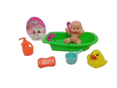 Cartoon evade glue baby tub outfit - OBL728097