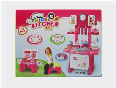 Cartoon chair tableware 2 in 1 (light music) - OBL728326