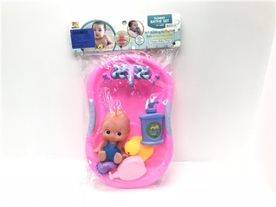 Lining plastic doll with bath - OBL728367