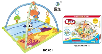 Square a baby-crawling fitness blanket (with music) - OBL728521
