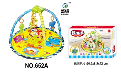 Round a baby-crawling fitness blanket (with light music) - OBL728537