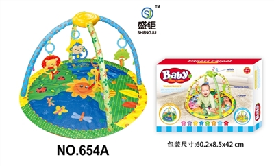 Round a baby-crawling fitness blanket (with light music) - OBL728539