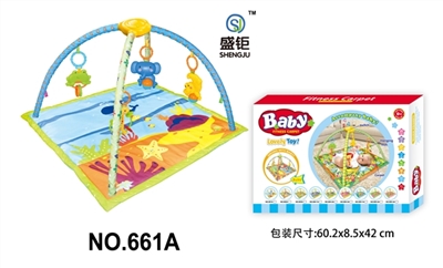 Square a baby-crawling fitness blanket (with light music) - OBL728543