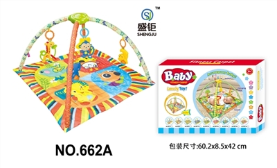 Square a baby-crawling fitness blanket (with light music) - OBL728544