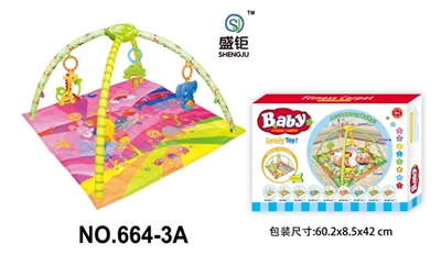 Square a baby-crawling fitness blanket (with light music) - OBL728548