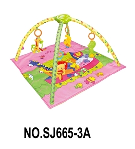 Square a baby-crawling fitness blanket (with light music) - OBL728551