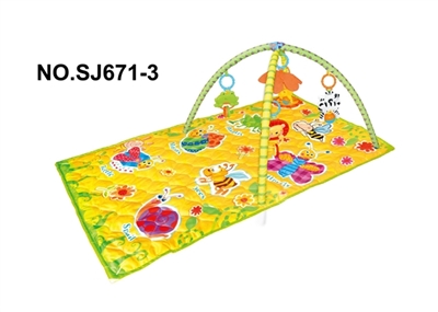 Rectangle a baby-crawling fitness blanket (with music) - OBL728554