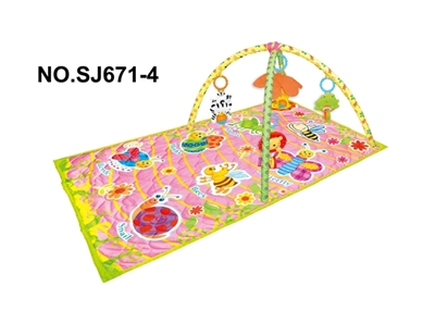 Rectangle a baby-crawling fitness blanket (with music) - OBL728555