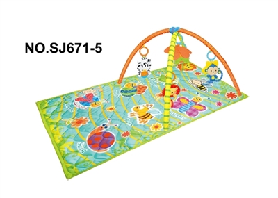 Rectangle a baby-crawling fitness blanket (with music) - OBL728556
