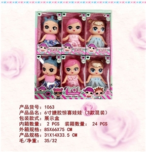 6 inches of evade glue surprise doll (3, orange) - OBL728849