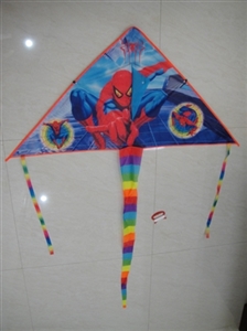 1.4 meters color printing spider-man triangle kite (wiring) - OBL729143