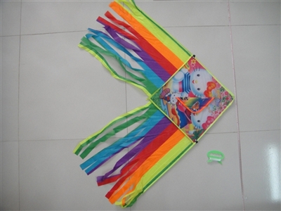 More than 1.2 meters color printing KT cat triangular tail kite (wiring) - OBL729151