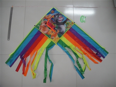 More than 1.2 meters of color printing Tom cat triangle tail kite (wiring) - OBL729154