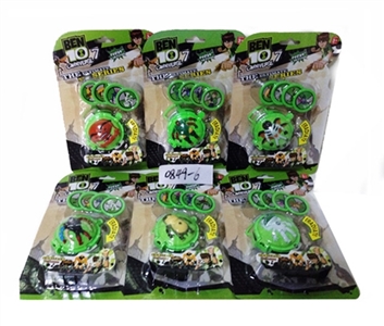 BEN10 seventh generation turns lights. Music (bag) with flying saucers launcher (conventional) - OBL729757