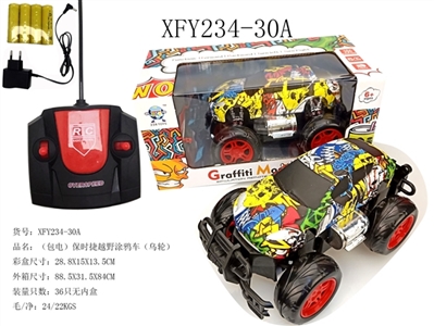 (packet electric) porsche off-road car graffiti (round) - OBL729779