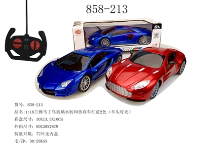 Simulation car 1:18 rambo Martin black glass color red and blue 2 (bright) - OBL729832