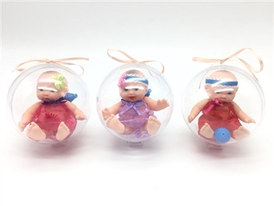 Environmental protection PVC ball eggs 12 cm evade glue 3 d wedding dress really eyes baby bottles - OBL730340