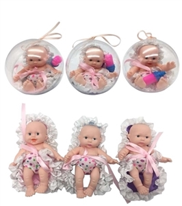 Environmental protection PVC ball eggs 12 cm evade glue bathrobe true 3 d eyes baby bottles - OBL730341