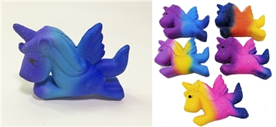 慢回弹PU渐变星空独角兽马 - OBL730504