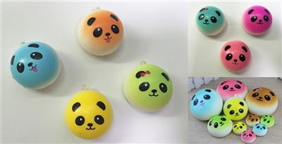 慢回弹PU小号熊猫团子钥匙扣 - OBL730540