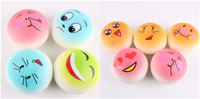 慢回弹PU大号多色表情 - OBL730545