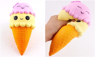 慢回弹PU大号笑脸冰淇淋 - OBL730572