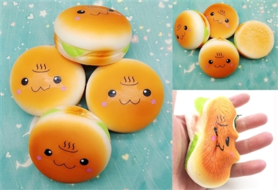 慢回弹PU笑脸汉堡 - OBL730596