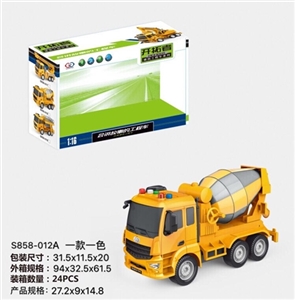 1:16 inertia cement car 4 key strip light music - OBL730784