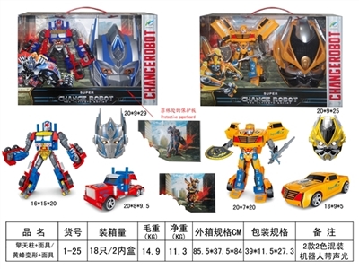 Optimus prime mask/hornets deformation - OBL730810