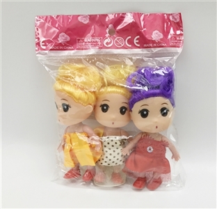 2.5 inch solid body confused doll Many multicolor conventional dispensing clothes - OBL731286