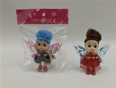 2.5 inch solid body beautiful faery clown Color mixed glue more clothes - OBL731299