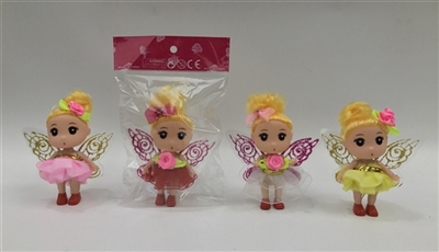 2.5 inch solid body small confused baby beautiful faery Color mixed glue more clothes - OBL731301