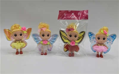 2.5 inch solid body small confused baby beautiful faery Color mixed glue more clothes - OBL731302